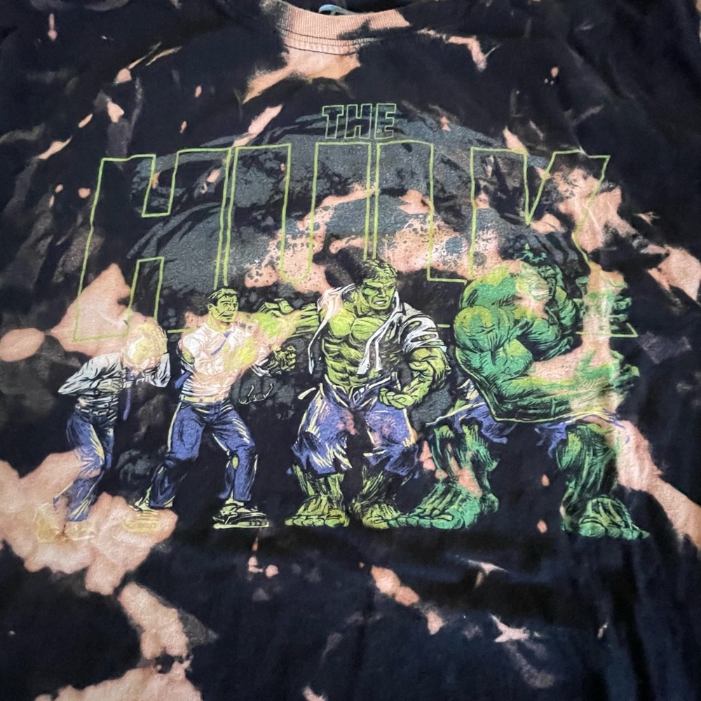 Kids Hulk Tie-Dye T-Shirt- Unisex - Picture 2 of 4